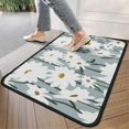 thumbnail image 4 of Gray Daisy Flower White Blooms Pattern Door Rugs,Washable Non Slip Door Mats Indoor,Decorative Door Mats,Entry Mat Indoor for Entrance,Bedroom,Kitchen,Bathroom,30"x17", 4 of 6