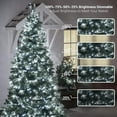 thumbnail image 3 of Dual Color Christmas Lights, 65.67ft 200 LED 11-Function Cool White & MultiColor Tree Lights, Dimmable 24V Safe Adapter Color Changing Outdoor Light String with Remote for Christmas Tree Party, 3 of 7