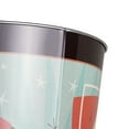 thumbnail image 3 of American Art Decor Chop Shop Girl Small Decorative Metal Trash Can Garbage Bin Waste Basket - 11.25" x 10.5", 3 of 7
