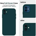 thumbnail image 3 of for iPhone 12 Case, Silicone Upgraded [Camera Protecion] Phone Case with Soft Anti-Scratch Microfiber Lining, 6.1 inch, Teal, 3 of 12