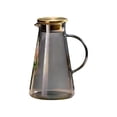 thumbnail image 2 of Weloille Luxury Glass Cold Water Pitcher 1 Piece, High Temperature Resistant BPA-Free Water Jug, Leakproof Large Capacity Drink Container, Pitcher for Cold Water Juice Beer Iced Tea Home Kitchen, 2 of 6