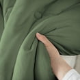 thumbnail image 7 of DNG Creations Moss Colour 5 Piece Point Botton Comforter Solid All-Season 550 GSM 100% Egyptian Cotton, 800 Threads Count - California King - Size, 7 of 7