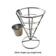 thumbnail image 5 of Advancent Soporte de acero inoxidable para patatas fritas, soporte para cesta de cono para patatas fritas, pescado y patatas fritas y aperitivos, Cocina y Comedor Tipo 1 10*14.5 cm, 5 of 6