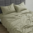 thumbnail image 5 of Nestl Sheets Set, 1800 Series Deep Pocket 4 Piece, Luxury Soft Microfiber RV Short Queen Sheets Set, Sage Green Sage Green, 5 of 7