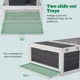 Picture of NiamVelo Wooden Tortoise Habitat, Indoor Outdoor Turtle House with ...