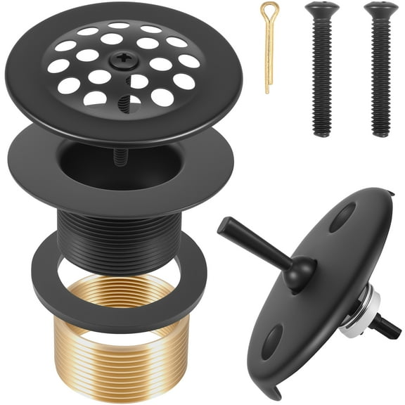 HKJUNFEI Bathtub Drain Stopper Bathtub Drains Bathtub Drains Rotate Handling Tub Drain Kit for Bathroom Waste Elbow