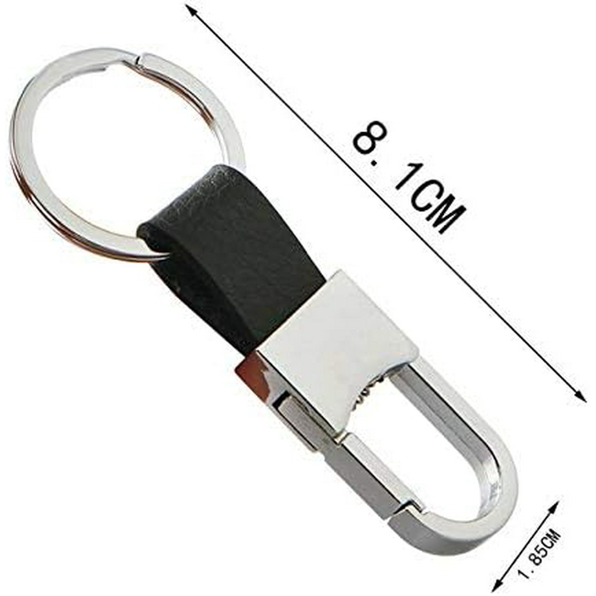 Clip on Belt Loops Pants Buckle Keyring Leather Keychains Car Key Chain Ring Key Holder