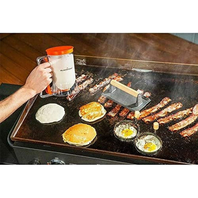  7 Piece Griddle Breakfast Kit for Blackstone, Griddle  Accessories Set - Included Pancake Batter Dispenser, Bacon Press, Egg  Rings, Basting Brush : Patio, Lawn & Garden