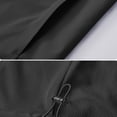 thumbnail image 6 of Agkizg Men's Fall Winter Ski Jackets Waterproof Windproof Coats, Solid Hooded Windbreaker Windproof Water Jacket Drawstring Zip Pockets Outdoor Hiking Mountaineering Coat, 6 of 7