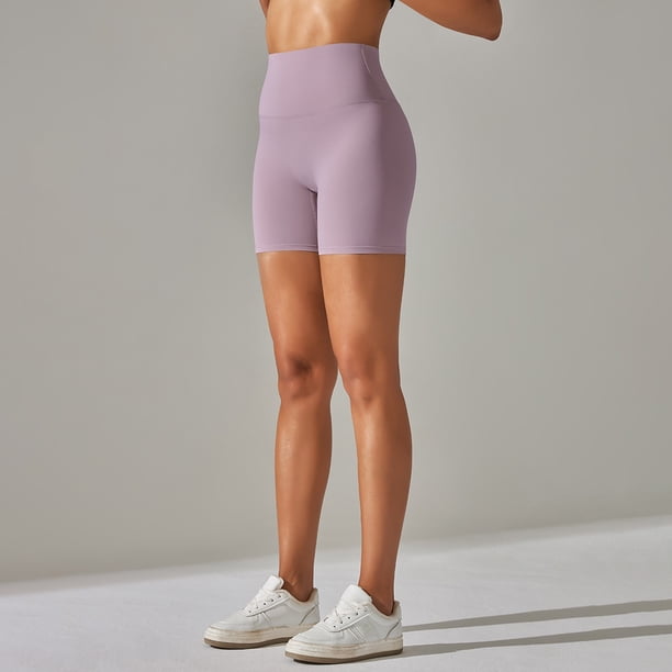 Pantalones cortos deportivos para mujer, a prueba de sentadillas, cintura alta, suaves, para Fitness, gimnasio, Push Ups, mallas ajustadas para Yoga, pantalones cortos para ciclismo atlético