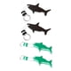 thumbnail image 1 of 4 llaveros flotantes con forma de pez para surfear. 2x verde y 2x negro, 1 of 9