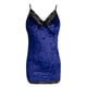 thumbnail image 2 of Gibobby Pijama algodón mujer Enagua básica Sexy para mujer, moldeadora de cuerpo, Pijamas Mujer Verano Sexy Pijamas Conjunto de pijamas para mujer de 1 pieza(Azul,CH), 2 of 3