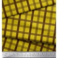 thumbnail image 2 of Soimoi Satin Silk Fabric Check Check Print Fabric by Yard 42 Inch Wide, 2 of 5