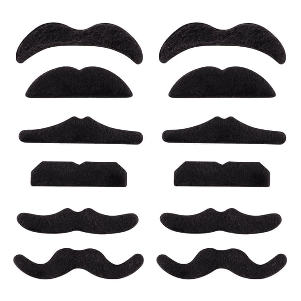 Bigote falso para fiesta de Halloween, bigote falso divertido para regalo, diversión, 2 uds.