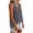 Gray, variant on QSAWXQZ Women's Cotton Linen Tank Tops V Neck Button Front Pleated Sleeveless Casual Blouse M