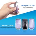 thumbnail image 4 of Key Fob Cover Compatible with Toyota Land Cruiser Venza RAV4 4Runner Corolla Cross Grand Highlander Tundra Crown Tacoma Camry Keychain Case Holder Protector,Silver-purple, 4 of 6