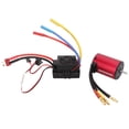 thumbnail image 2 of Motor sin escobillas S3650 3900KV, resistente al agua, 60A, enchufe ESC T macho para piezas de actualización de coche 1/10 RC, 2 of 10
