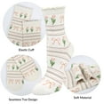thumbnail image 5 of Benefeet Sox Calcetines con volantes para mujer Lindos calcetines de algodón para la tripulación Calcetines de vestir holgados con volantes Calcetines altos hasta el tobillo con dobladillo c, 5 of 5