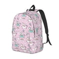 thumbnail image 2 of Balery Llama Unicorn and Rainbow Vintage Canvas Backpack for Men and Women - Large Capacity, Durable Travel Laptop Bag for School, Work, Hiking, and Outdoor Activities, 2 of 7