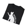 thumbnail image 4 of Open Up It's The Fuzz Funny Cat Silhouette T-Shirt, 4 of 4