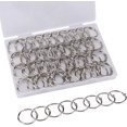 thumbnail image 1 of GFDYREE 1 Inch Loose Leaf Binder Rings, 100PCS Nickel Plated Steel Book Rings for Index Cards, Crafts, Reports, Flash Cards, Notebook, Keychain, Loose Leaf Paper, Photo Albums, 1 of 6