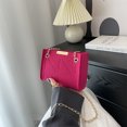 thumbnail image 4 of Bolso de hombro para mujer Fieltro Vintage Crossbody Square Messenger Rose Red Red FLhrweasw Nuevo, 4 of 9