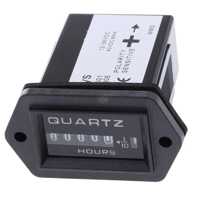 Temporizador acumulativo electrónico de SYS DC12V-36V negro Zulema Temporizador industrial SYS