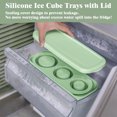 thumbnail image 4 of Ice Cube Tray for Cups, Silicone Ice Cube Mold with Lid & Bin, 3 Hollow Cylinder Ice Mold for Chilling Cocktails, Coffee,Ice Drink, Juice, Whiskey, 4 of 8