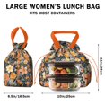 thumbnail image 5 of Pioneer Flower Drawstring Lunch Bag Women - Drawstring Lunch Bag Insulated for Work Office - Stain-Resistant Large Lunchbags for Women with Multi-Pockets, 5 of 6
