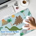 thumbnail image 4 of Long Mouse Pads for Desk,Dinosaurs Volcano Light Blue Pattern Desk Mats on Top Of Desks, Desk Mouse Pad Extra Large with 3mm Non-Slip Base and Stitched Edge for Gaming,Office,Work,Home 31.5"x11.8", 4 of 6