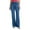 Dark Blue, variant on MIXUE Jeans For Women Solid Color Wide Leg Stretch Flare Mid Rise Trousers Outwear,Blue,XL