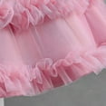 thumbnail image 6 of ZHUASHUM Summer Children'S Dress Puffy Skirt Cake Princess Dress Baby Dress Baby Dress Party Dress Gift For Girl Hot Pink,9-12 Months, 6 of 9