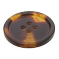 thumbnail image 2 of Mibo 10pcs Polyester Suiting and Coat Button - Imitation Tortoise Shell - 4 Hole - Classic Shape with Rim - 36L(22mm), 2 of 2
