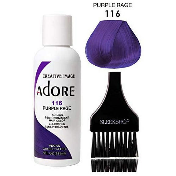 ADORE Creative Image Shining SEMI-PERMANENT Hair Color (w/ brush) No Ammonia - 116 Purple Rage