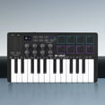 thumbnail image 5 of HLONK Contrôleur de Clavier Midi 25 Touches Portable Mini Bluetooth et USB Piano Midi Logiciel de Production Musicale pour Enregistrement Informatique, 5 of 5