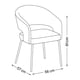 thumbnail image 2 of Silla Ocasional Kárix Lamb con Patas Negras | Silla Moderna Tapizada para Sala o Comedor, 2 of 2