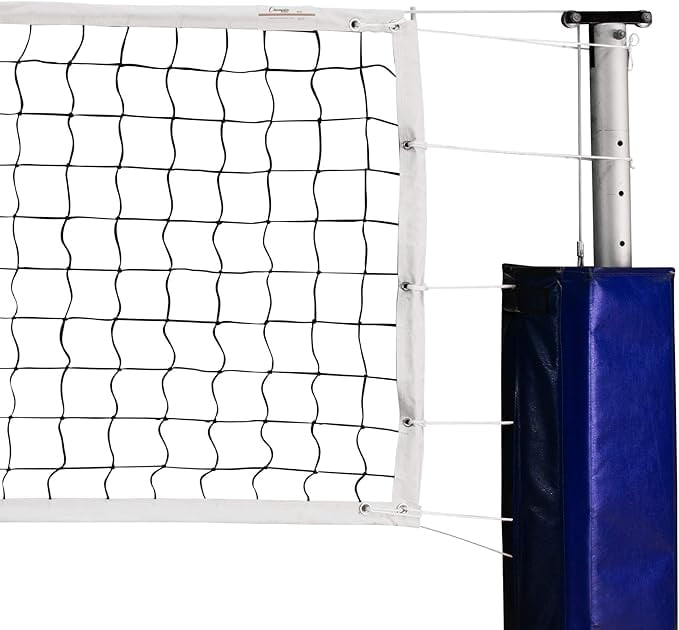 Champion Sports Official Volleyball Net Set, Olympic-Sized 32 x 3 ⅛ feet, 3mm Nylon Netting, for Tournament Play - Durable, Professional Volleyball Nets - Premium Training Equipment