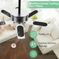 thumbnail image 4 of asddcavvf Ceiling Fan Activated Fiber Filter Fan Filter Coconut Air Purifier Refrigerator Filter Dryer, 4 of 5