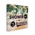 thumbnail image 3 of Stupell Industries Shower Fifty Cents or Watch Funny Bathroom Flowers, 24 x 24,Design by Yvonne Coleman Burney, 3 of 5