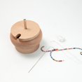 thumbnail image 3 of Wood Spinning Bead Bowl With 2 Beading Needle & Bead Thread Bead Spinner, 3 of 5