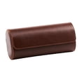 thumbnail image 4 of Estuche de viaje para relojes, caja de almacenamiento ligera para hombres y mujeres, estuche enrollable para relojes, organizador de cuero sintético Tres, 4 of 9