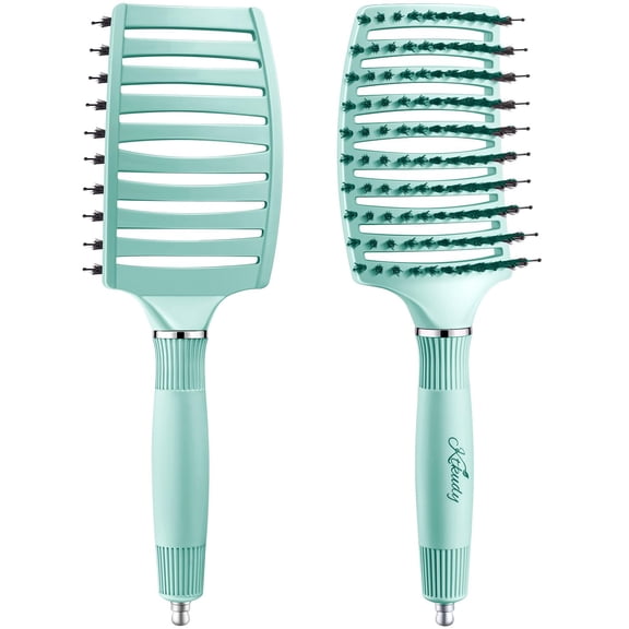 Detangling Hair Brush for Color-Treated, Fine & Fragile Hair Types - Eliminates Knots & Reduces Breakage Hairbrush for Wet & Dry Hair - Tangle Free Detangler Brush For Women Men & Kids
