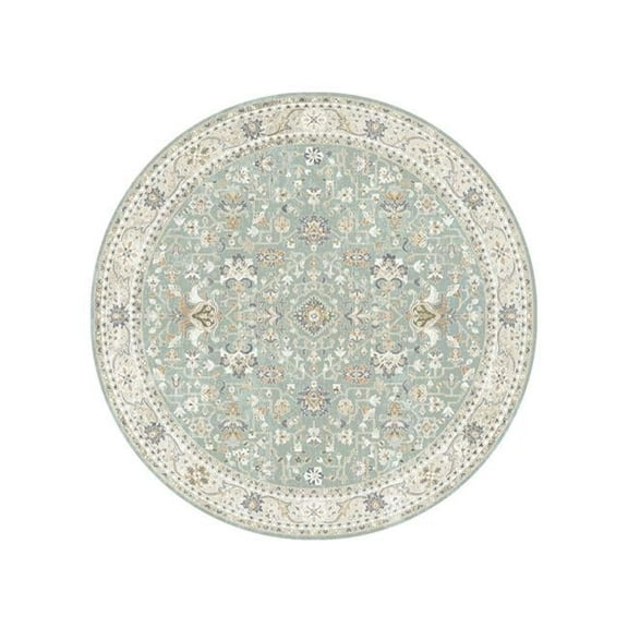 Mayberry Rug WD4026 8RD 7 ft. 10 in. Windsor Manchester Round Rug, Blue