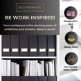 thumbnail image 2 of Keep your Space Organized - Set of 6 Black Foldable Magazine File Boxes with Gold Label Holders - Perfect Magazine Holder, Vertical File Folder Organizer, and Book and Binder Storage by Blu Monaco, 2 of 7