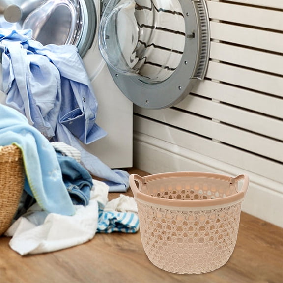 UPGRATOR Portable Multi Color Laundry Basket with Handle Waterproof PP Material for Home