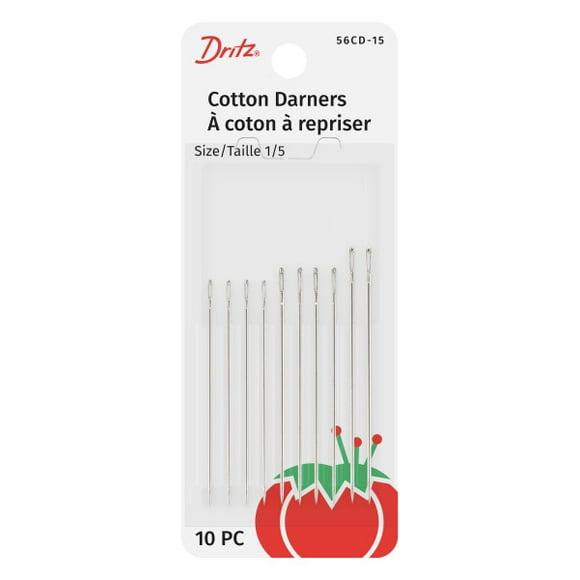 Dritz Cotton Darners Hand Needles, Assorted Sizes