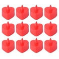 thumbnail image 1 of 12pcs LED Electronic Candle Lamp Heart Shape Candle Lights Flameless Tealight Romantic Party Decor (Red Shell, Red Light, No Flashing), 1 of 5