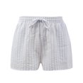 thumbnail image 1 of Ropa Playa Ocean Pacific para Mujer Short Elástico Jareta Cintura Rayas Azul Talla EG, 1 of 4
