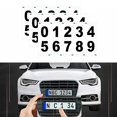 thumbnail image 1 of 3PCS Invisible License Plate Stickers - Black & White, Various Sizes - Nanofilm Reflective Digital Labels, 1 of 7