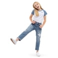 thumbnail image 3 of Jordache Girls High Rise Girlfriend Jean, Sizes 5-18, 3 of 8